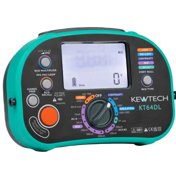 Kewtech KT64DL 6-in-1 Compact Multifunction Tester