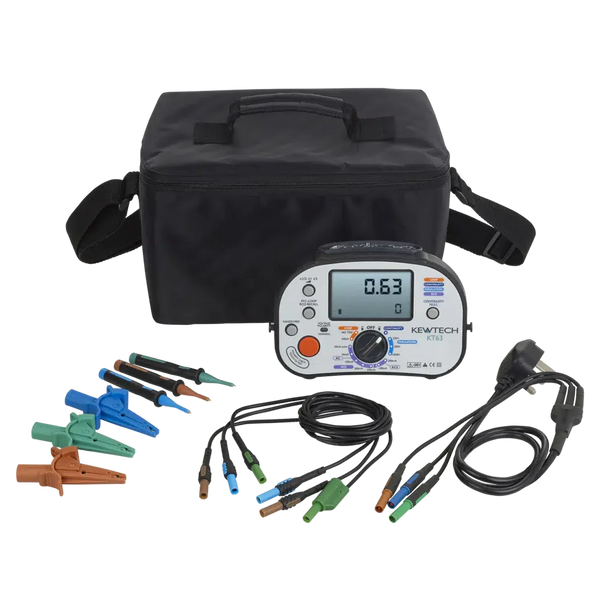 Kewtech KT65DL 8-in-1 Multifunction Tester & JAWS Current, Voltage & Resistance Clamp Meter