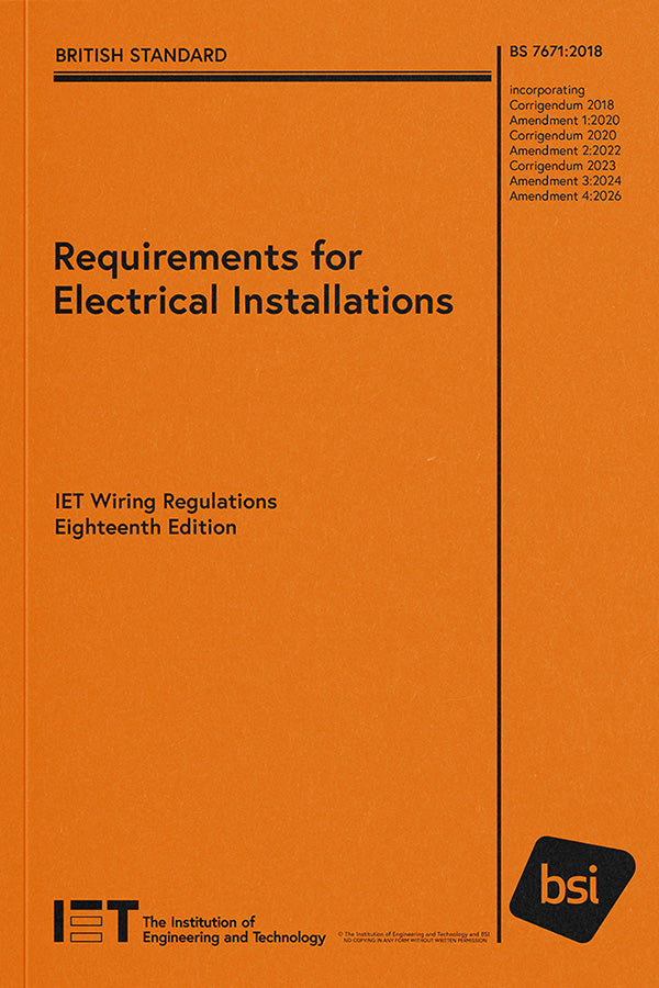 IET 18th Edition Amendment 4 Regs Book – www.fusebox.shop