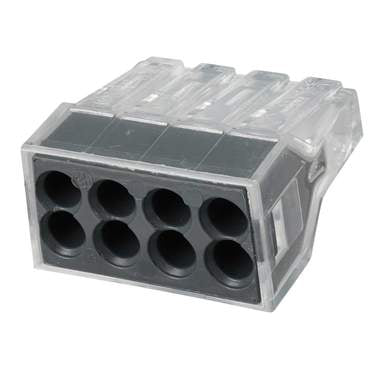 Lot De 150 Connecteurs Wago 773-168 - Connecteurs à Poussoir Pour Fils, 8 Entrées - Gris - Neuf Sous Emballage