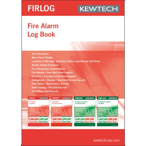 Kewtech Fire Alarm log Book