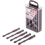 Armeg SDB75MMTTPH2 Tic-Tac PH2 Screwdriver Bits - 5 piece