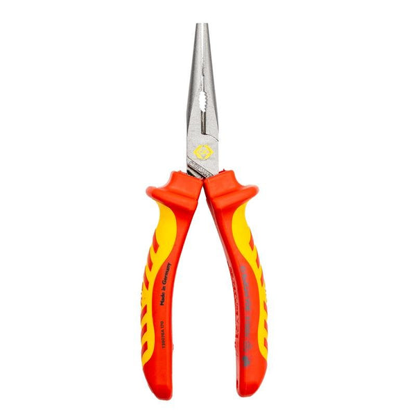 CK T39076A 170 RedLine VDE Snipe Nose Plier 170mm Straight