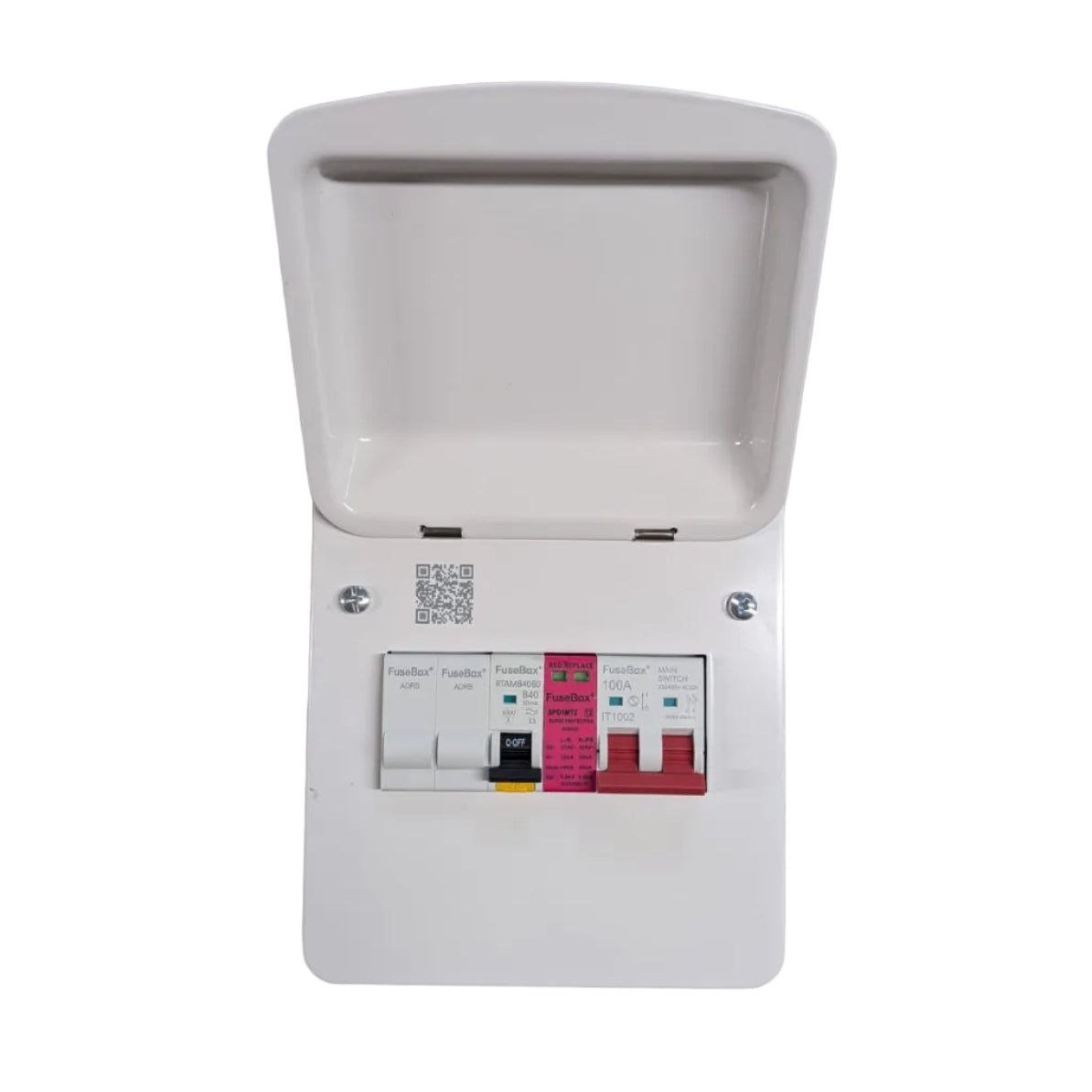 FuseBox EV40ABDZ6P EV Charger Supply Unit 40A Bi-directional RCBO and T2 SPD and 2 Additional Usable Ways