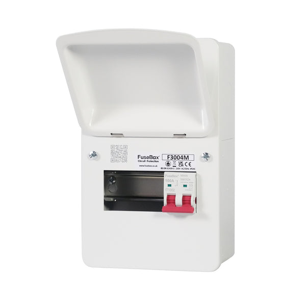 FuseBox F3004M 4 Way Main Switch RCBO Consumer Unit