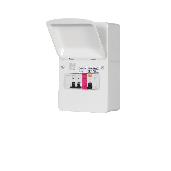 FuseBox F300GRAZ Garage Consumer Unit c/w RCD Type A MCBs, & SPD T2