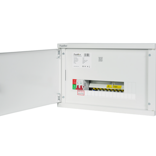 FuseBox HSP14 14 Way SP&N Horizontal Distribution Board c/w Main Switch