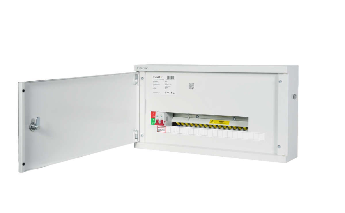 FuseBox HSP20 20 Way SP&N Horizontal Distribution Board c/w Main Switch