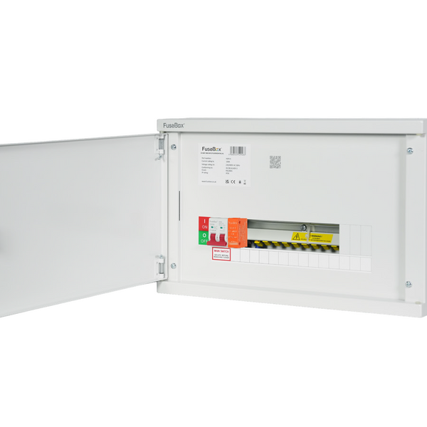 FuseBox HSP13Z 13 Way SP&N Horizontal Distribution Board c/w Main Switch & SPD