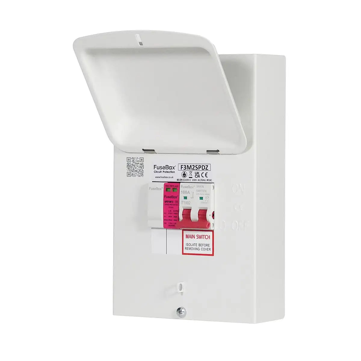 FuseBox F3M2SPDZ Retro Fit 100A Main Switch & T2 – www.fusebox.shop