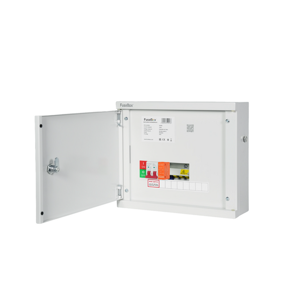 FuseBox HSP07Z 7 Way SP&N Horizontal Distribution Board c/w Main Switch & SPD