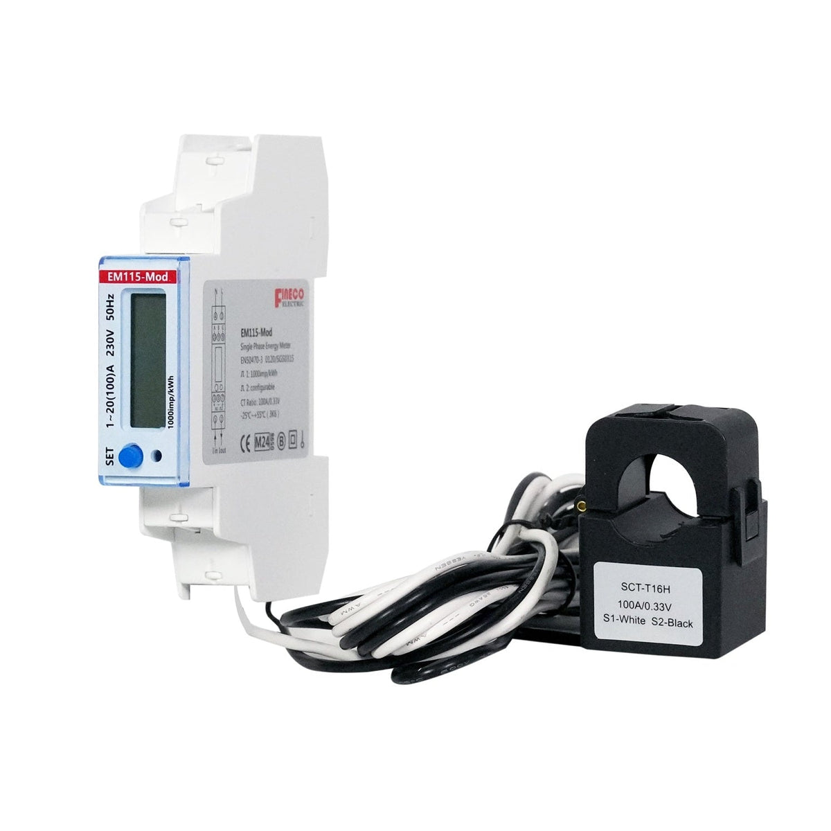 FuseBox KWHEM115 100A CT (Split Core) MODBUS KWH Meter MID
