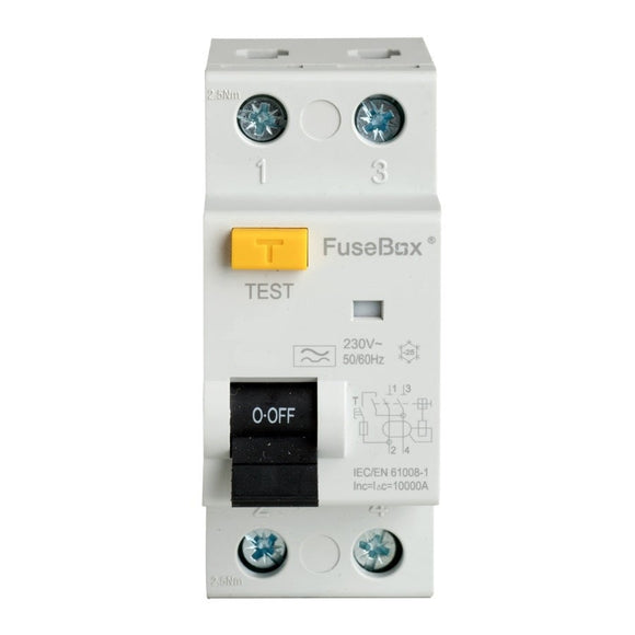 FuseBox RTA1001002S DP RCD A TYPE 100A 100mA DP Time Delayed