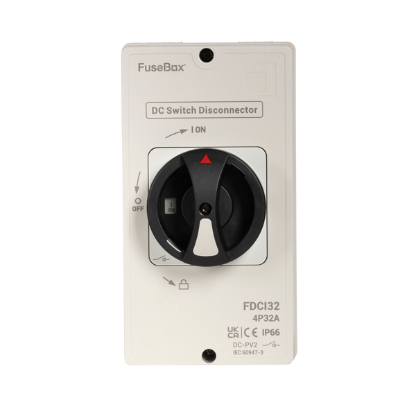 Fusebox FDCI32 32A DC Isolator Rotary Switch