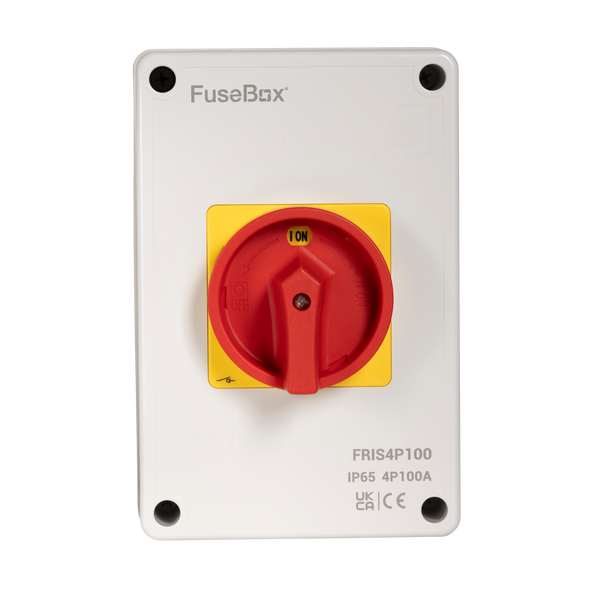 Fusebox FRIS4P100 100A 4 Pole AC Rotary Switch