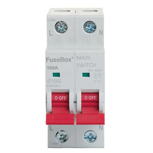 FuseBox IT1002 100A Double Pole Main Switch