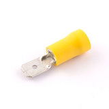 Insulated Male Push-On Terminals 4-6mm Yellow