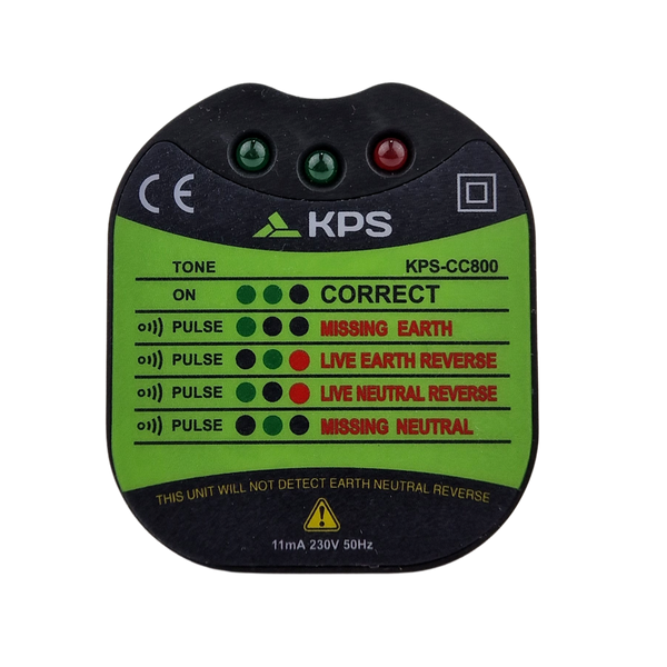 KPS CC800UK Socket Tester with Buzzer