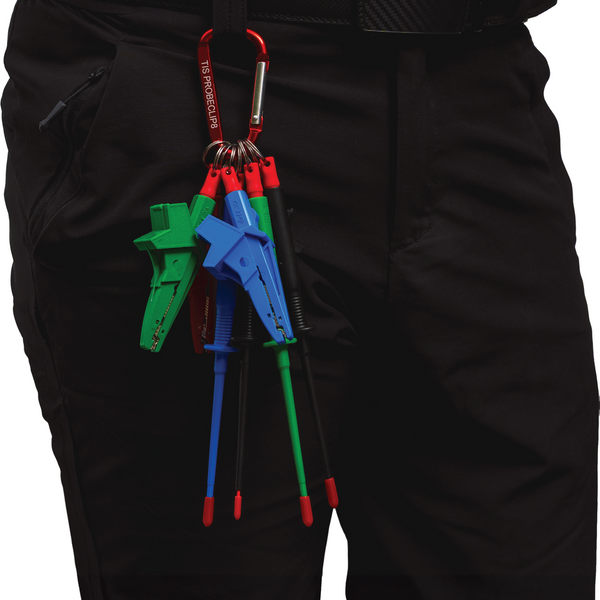 TIS PROBECLIP8 Test Probe & Clip Holder with Belt Loop