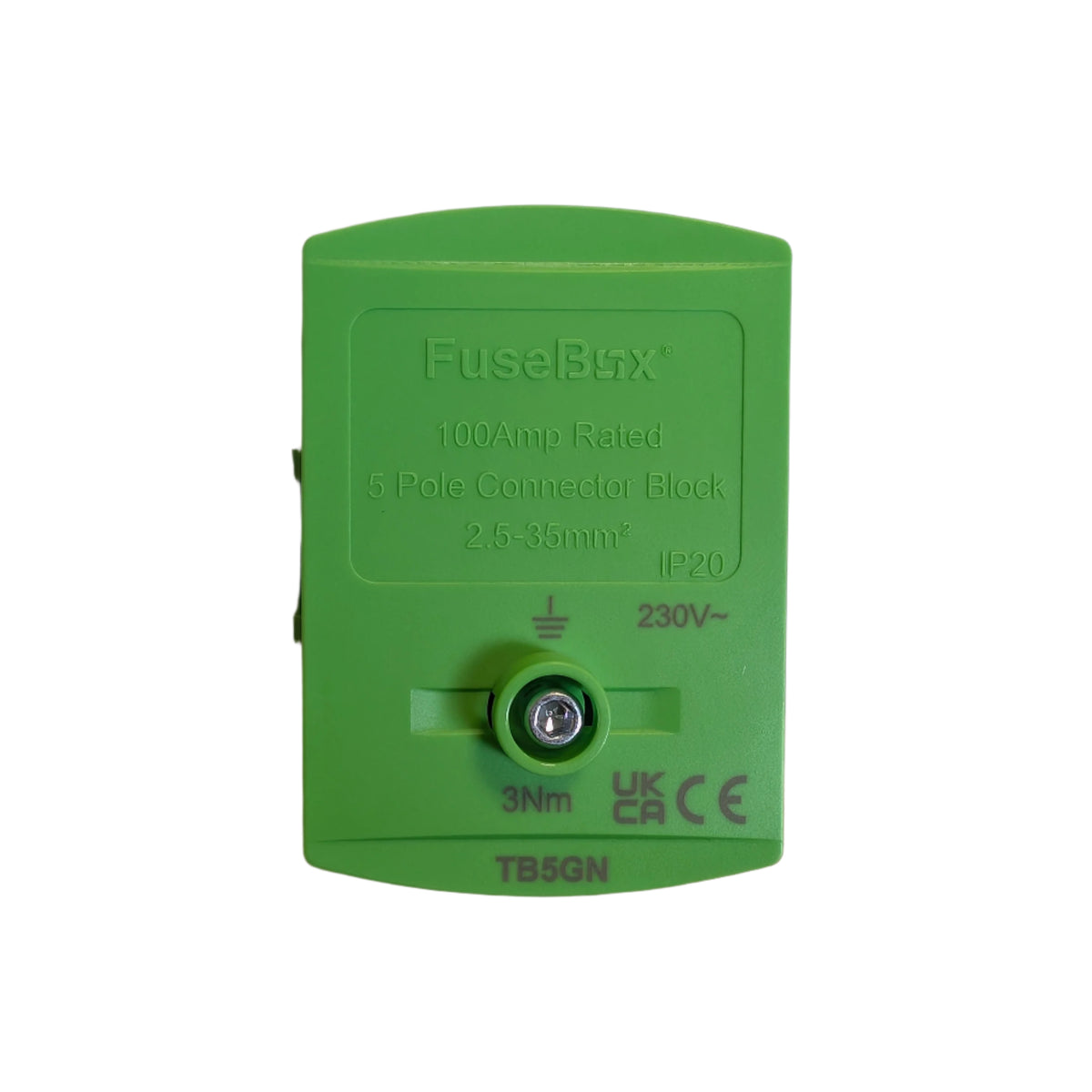 Fusebox TB5GN 100A Single Pole Connector Block Green
