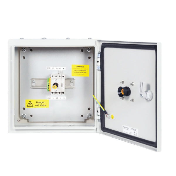 Fusebox TPNI032 32A TP&N Metal Isolator Switch Disconnector