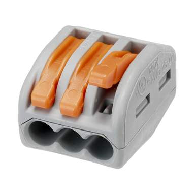 Wago 222-413 Compact 3 Way Connector Terminal Block