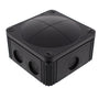 Wiska COMBI 607/5/S PVC Adaptable Box Black IP66