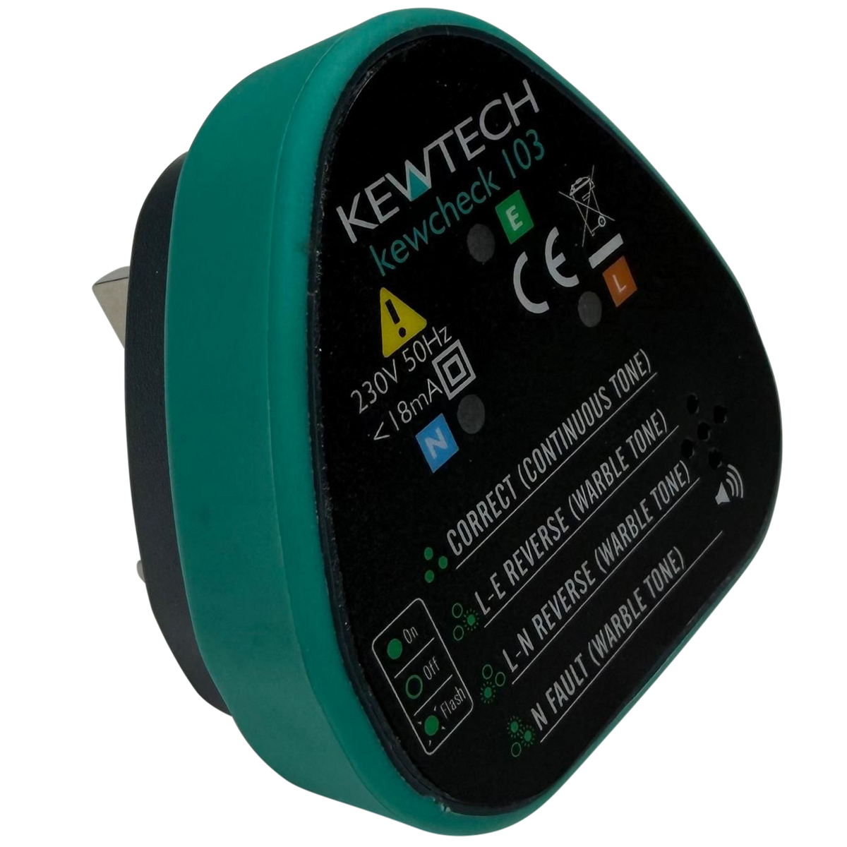Kewtech KEWCHECK103 Socket Tester Audible