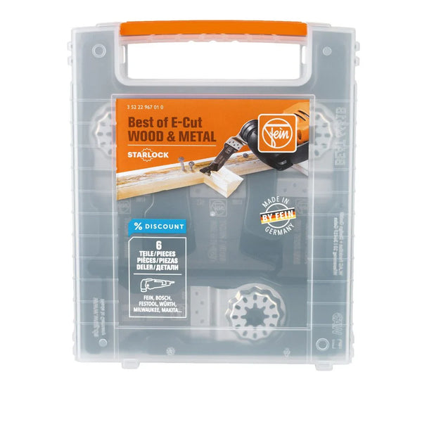 Fein 35222967010 Best Of E-Cut Starlock Wood & Metal Multitool Blade Set - 6pc Set