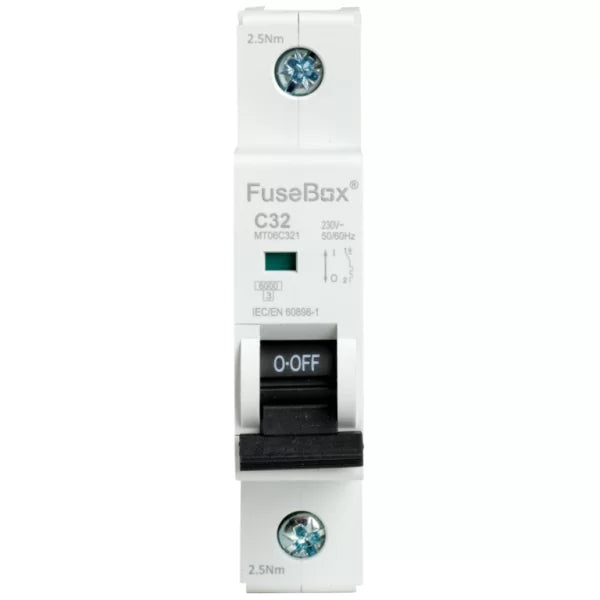FuseBox Single Pole 6kA C Curve MCB