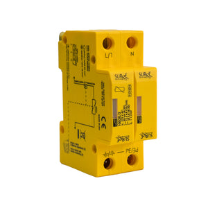 Surge Protection Devices 10020/2 – Type 1+2+3, 25kA (Level 3/4), single phase, with indication