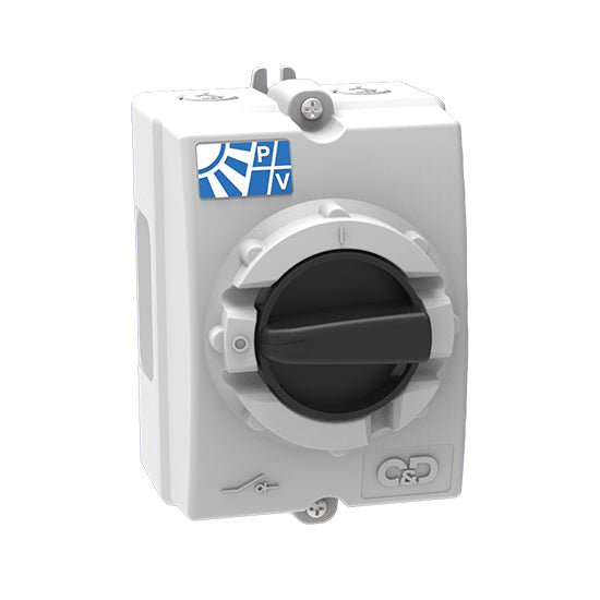 Craig & Derricott EPV162 16A 2 Pole DC Surface Mounting Isolator IP66 (PV)