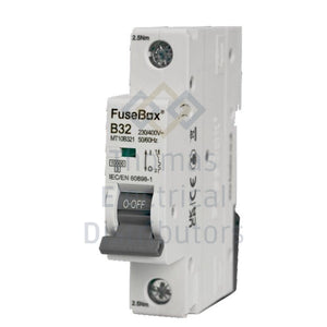 FuseBox 6A to 63A Single Pole 10kA B Curve MCB