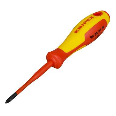 Tournevis Isolé Knipex VDE Slim Pozi PZ1 – 187 Mm, 1000V, Sécurité Et Précision