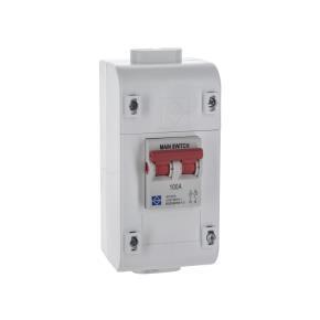 2 Module Enclosure with 100A Main Switch - www.fusebox.shop