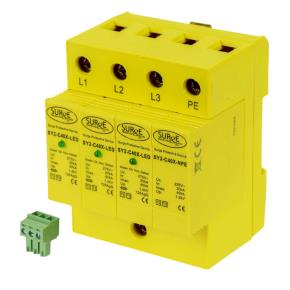 Surge Protection Devices SY2-C40XLED – Type 2+3, 3 Phase, with LED Indication