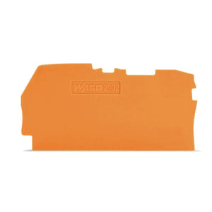 Wago 2102-1292 End Plate 0.8MM orange
