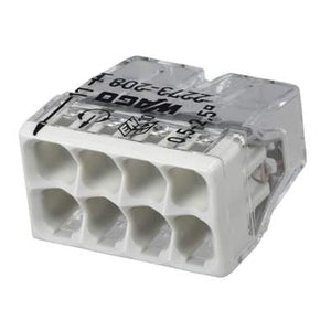 Wago 2273-208 Compact 8 Way Connector Terminal Block Light Grey (Pack of 50)