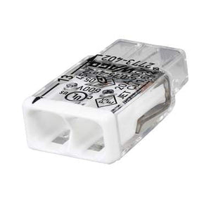 Wago 2773-402 Compact Connector 2 Way Terminal Block White (Pack of 120)