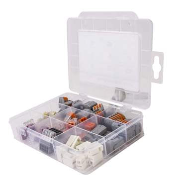 Wago 51228987 Basic Installation Box with 75 Assorted Connectors and Case