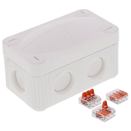 Wiska 10109902 COMBI 206 85mm x 49mm x 51mm PVC Adaptable Box White IP67