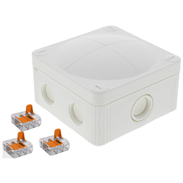 Wiska COMBI 407BK/3-221-413 PVC Adaptable Box White IP66