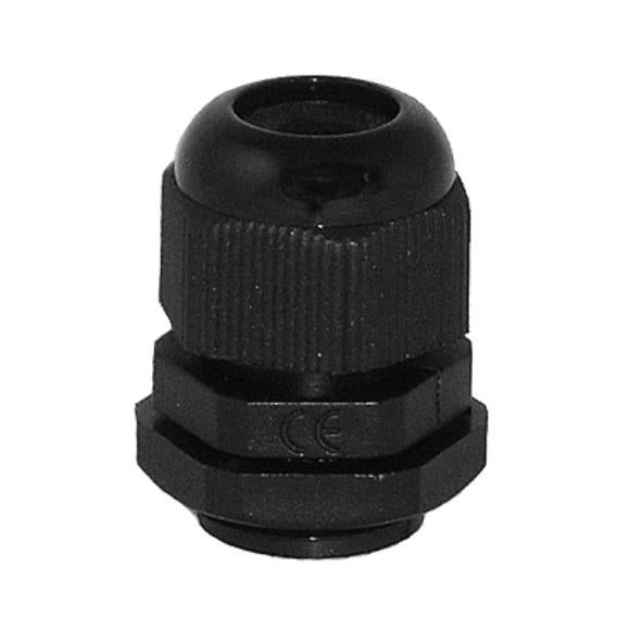 Wiska GLP20 20mm Cable Gland & Lock Nut (Pack of 10) - Black