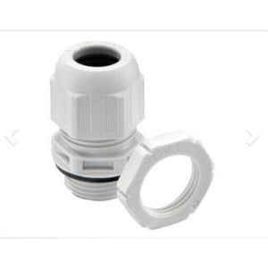 Wiska GLP20 20mm Cable Gland & Lock Nut (Pack of 10) - White